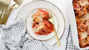 Spinach & ricotta Rotolo pasta bake recipe