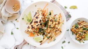 Smashed Banh Mi tacos with Vietnamese-style street fries recipe