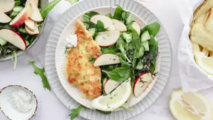 Crispy fish with salt & vinegar wedges & cucumber salad recipe Family-Friendly Meal Planning Subscription Weekly Shoppable Dinner Recipes Easy Meal Plans with Shopping Lists
