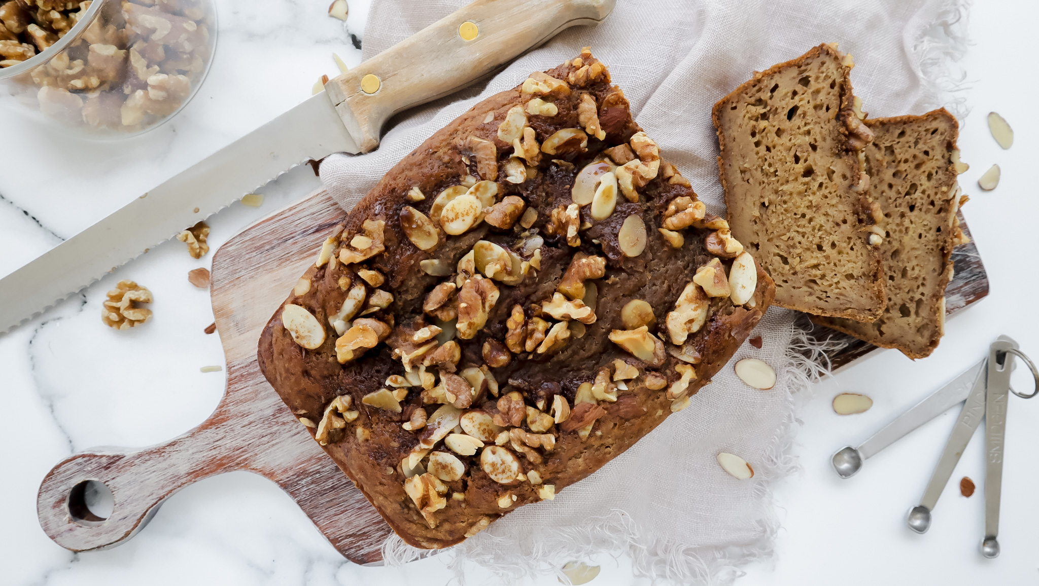 Healthier banana & walnut loaf recipe